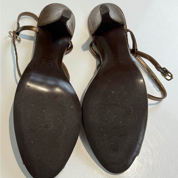 J. Crew BRONZE HEELS Size 8.5 Women's - Picture 6 of 8